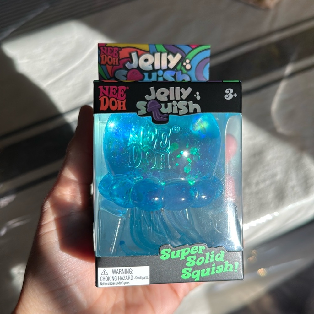 NWT Nee Doh Blue Jelly Fish rare to find!